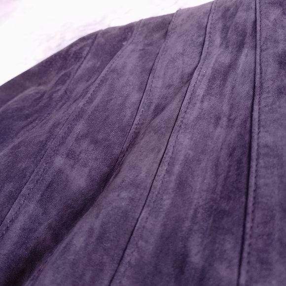 Vintage Danier Suede Tie-Front Jacket - Purple
