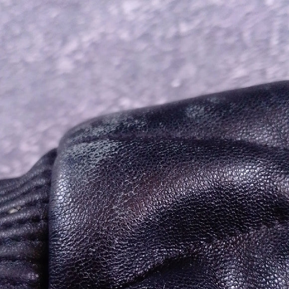 VINTAGE LEATHER Black Quilted Jacket