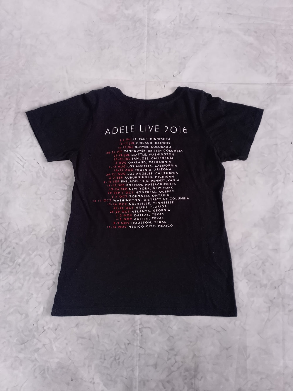 ADELE LIVE 2016 Tour T-SHIRT