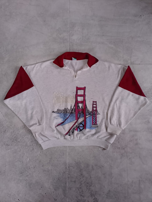 Vintage 1995 San Francisco Graphic Pullover Sweater UNISEX