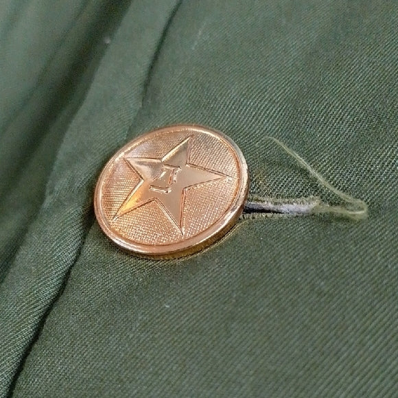 Vintage 60s-70s Chinese Extreme Cold Weather Double Breasted Military Overcoat