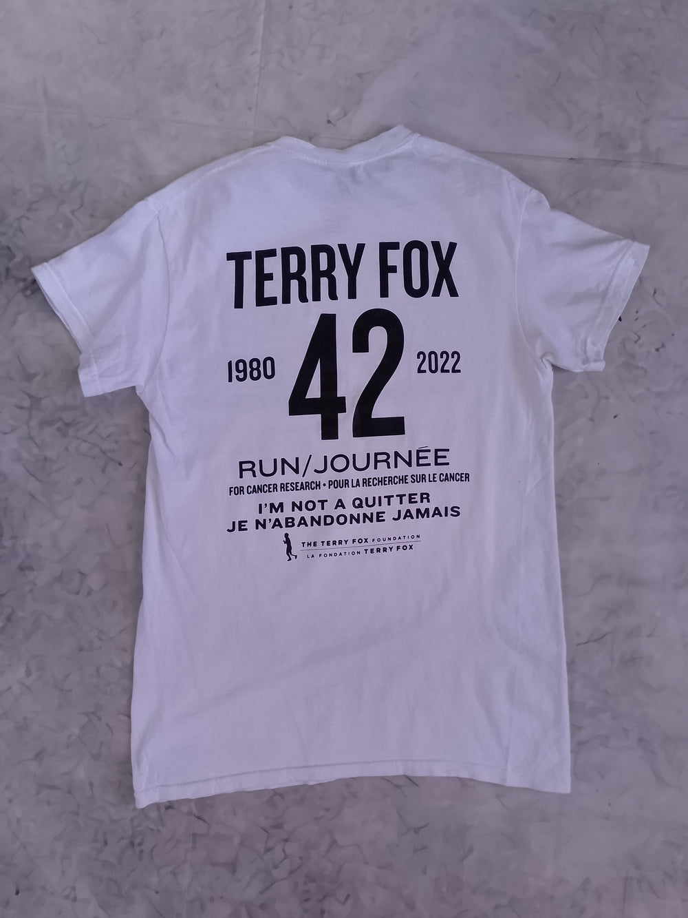2022 adidas Terry Fox Portrait Graphic tee Terry Fox Run