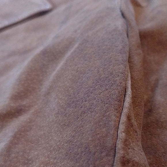 Vintage SKOTTS SUEDE Leather TAN JACKET womens