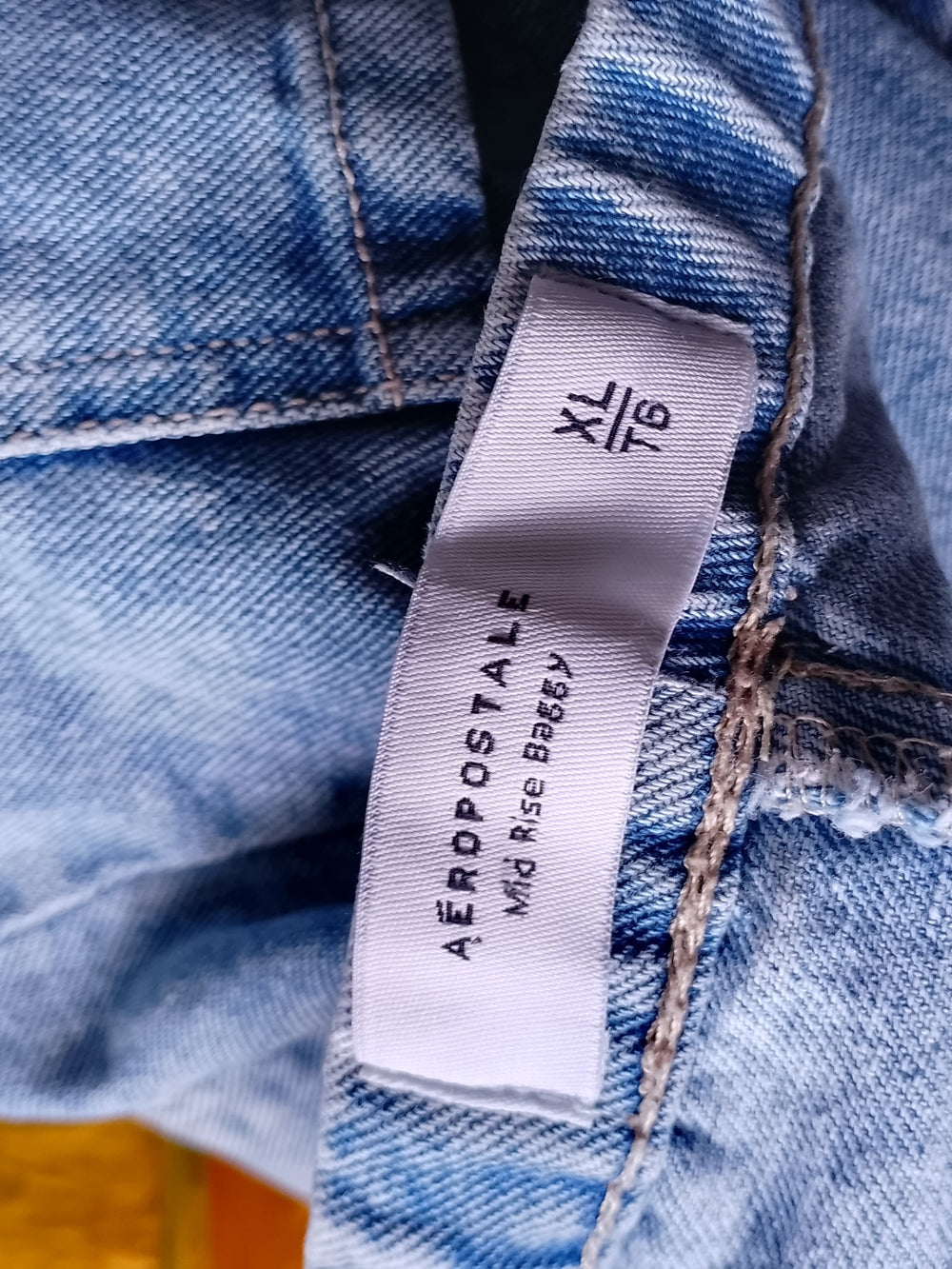 AEROPOSTALE Mid Rise Baggy Light Blue Denim Jeans