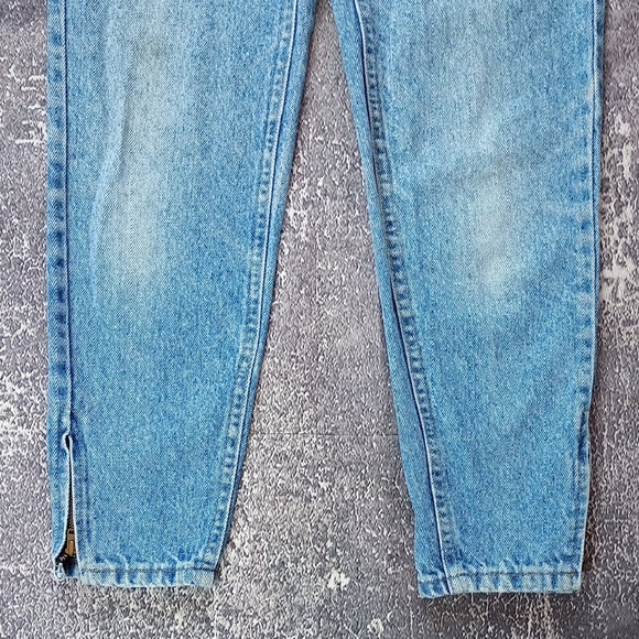 Vintage 1980s LEE Mom Denim Jeans Talon 42 Zipper