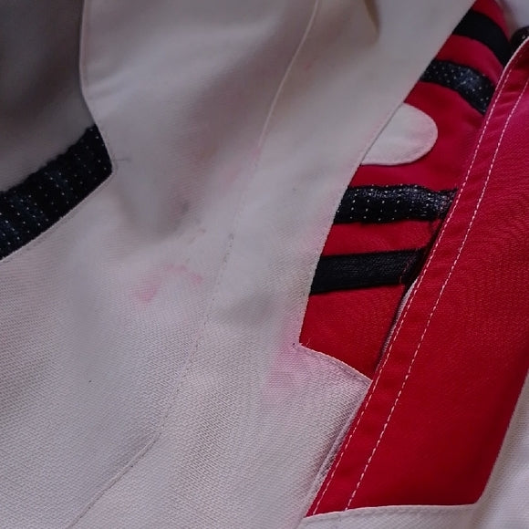 Spyder Red and White Ski Jacket with Black Accents Entrant Dermizax-EV Fabric