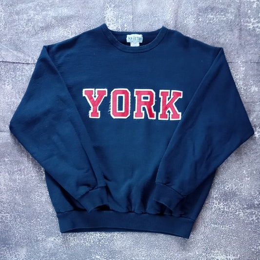 Vintage 90s YORK University Crewneck Sweatshirt UNISEX