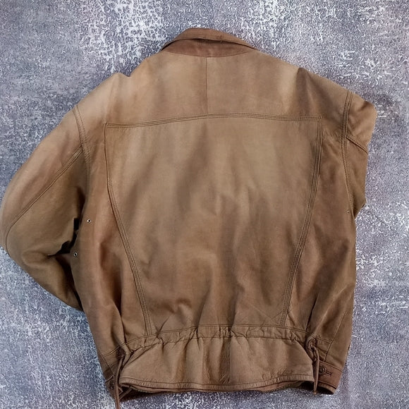 Vintage 90s Leather Biuer Man Leather Jacket UNISEX