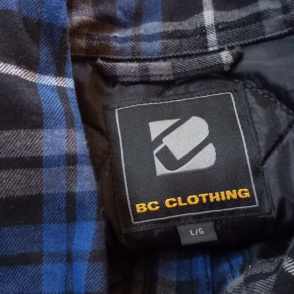 BC Clothing Lumberjack Plaid Button-Up Woodsmen Jacket