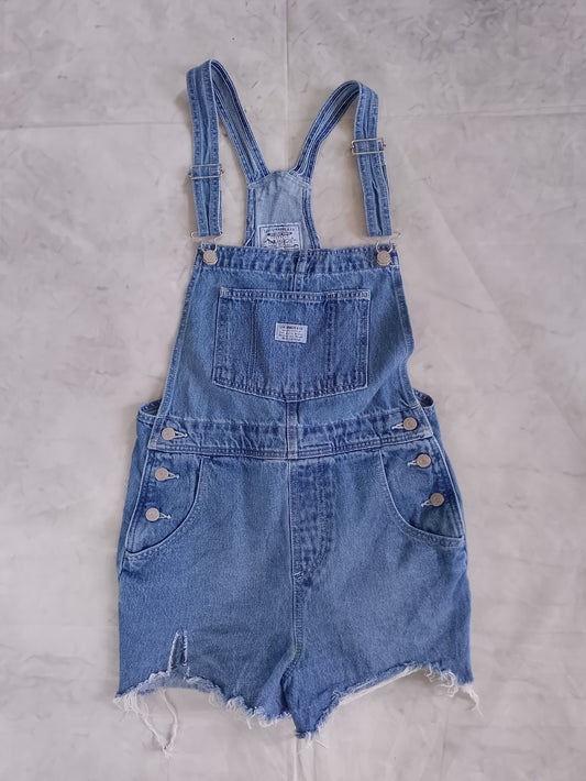 Levis Strauss Denim Blue Short Overalls
