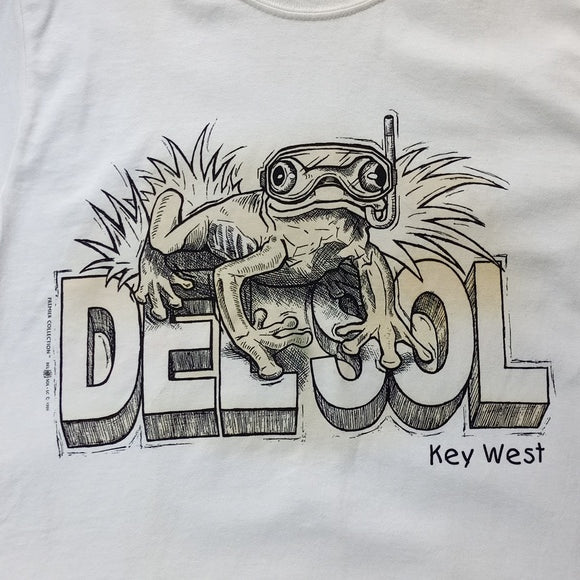 Vintage 1999 Frog Del Sol Glow In The Dark Key West Graphic T-Shirt