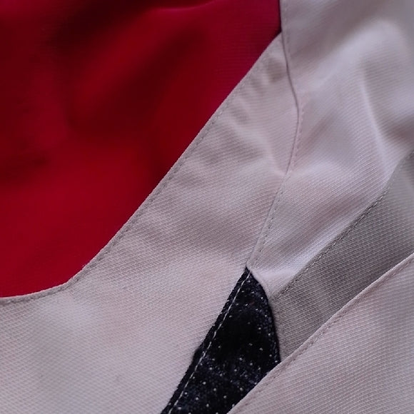 Spyder Red and White Ski Jacket with Black Accents Entrant Dermizax-EV Fabric