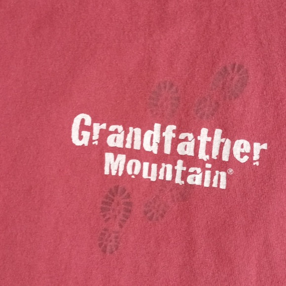 Vintage 2000s Grand Father Mountain Leave Only Footprints T-Shirt