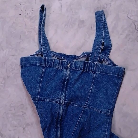 Stylish Modern Denim Overalls Workwear DynmDynamite