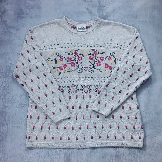 Vintage FLORAL Pattern Nothern Reflections Sweater