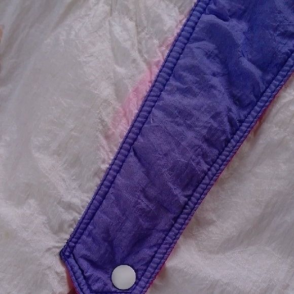 Vintage 90s Sun Style Yellow Pink Purple Colour Block