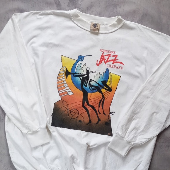 Vintage 90s Toronto downtown Jazz Festival Crewneck Sweater