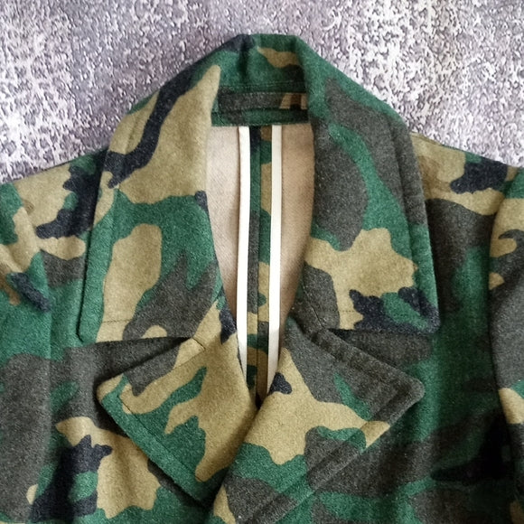 RARE Tsukasa Mikami Designer Wool Camo Jacket - The Pain Of Others - Avant-Garde