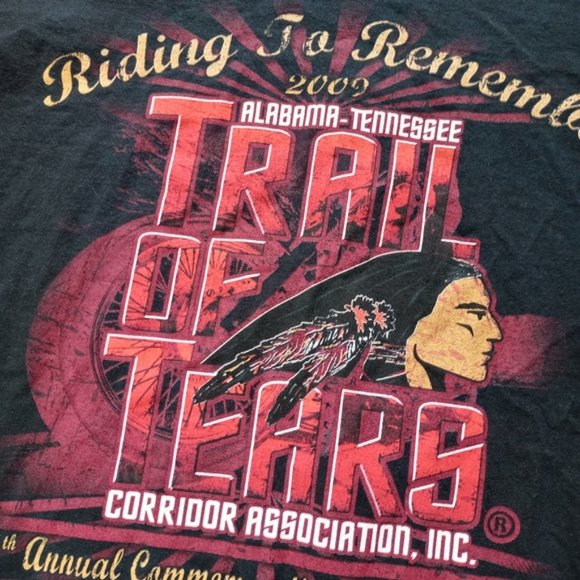 2009 Riding to Remember Trail of Tears Graphic T-Shirt