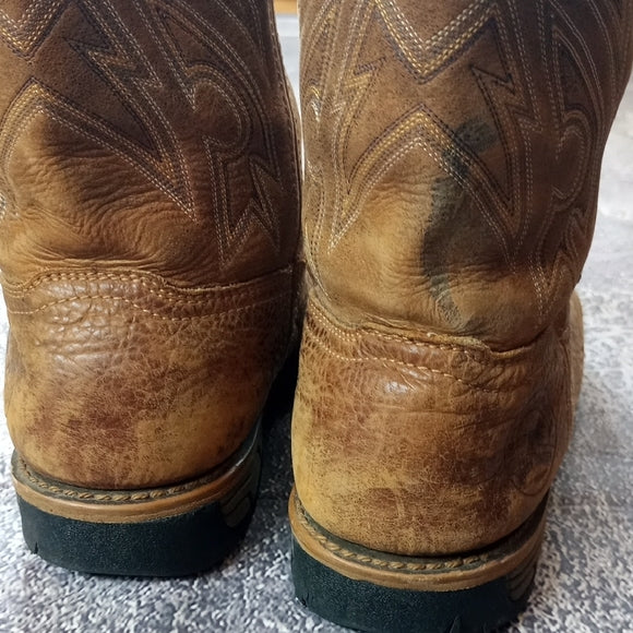 Men's Brown Leather Cowboy Boots