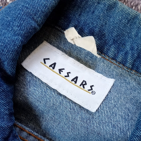 Vintage 90s Caesars Palace Denim Jacket