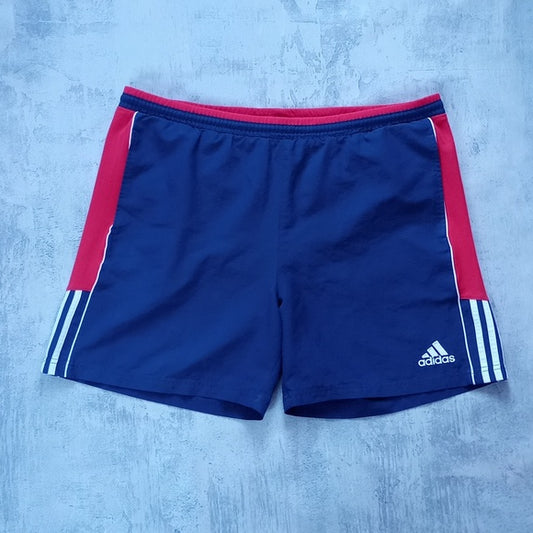 Vintage 90s Adidas Essential Blue/Red Shorts
