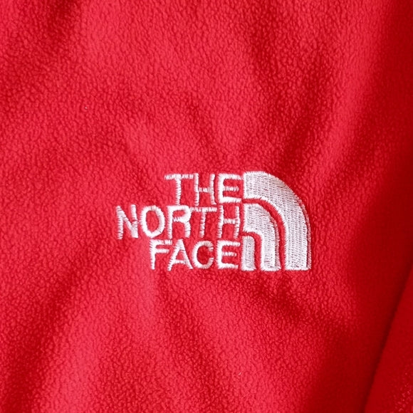 Vintage 90s The North Face Kids Red and Black Gore Windstopper Fleece Unisex