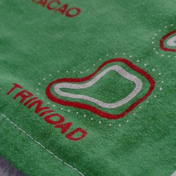 Vintage '90s The Caribbean Islands Graphic T-Shirt SINGLE STITCH V-NECK