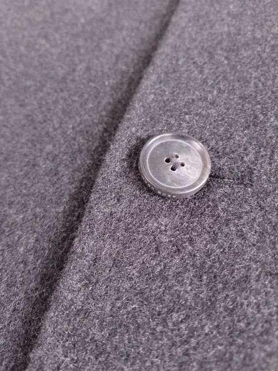 HUGO BOSS WOOL Men's Charcoal CASHMERE PEA COAT