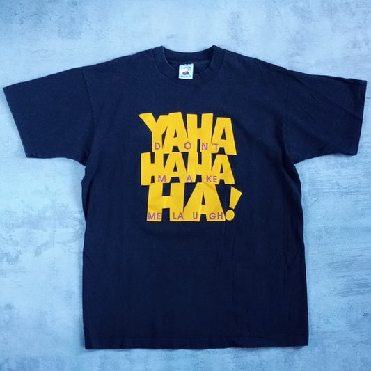 Vintage 90s YAMAHA SKIDOO YAHA HAHA HA! DO MAKE ME LAUGH SINGLE STITCH T-SHIRT
