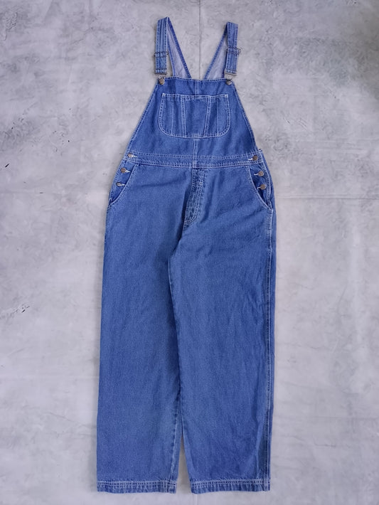 Vintage LLBEAN Blue Denim Overalls Casual Bib Jeans HONG KONG
