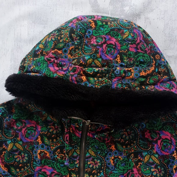 Vintage Massimo Floral Pattern Winter Jacket