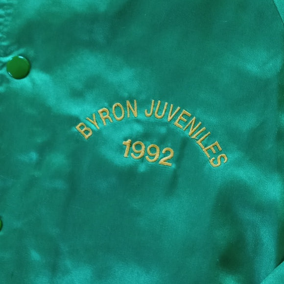 Vintage 1992 Byron Juveniles Baseball Jacket