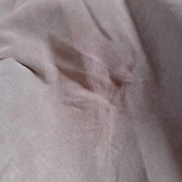 Women’s Beige Suede Trucker Jacket - NAF NAF