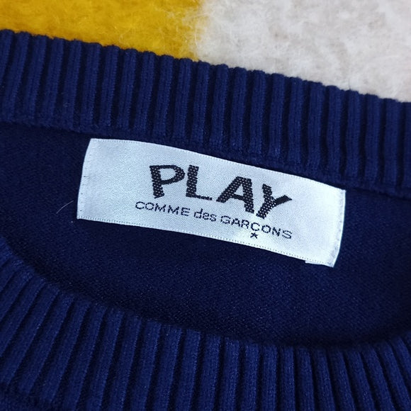 Comme de Garcon Play Blue Sweater Wool