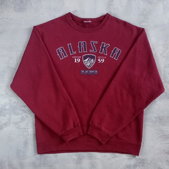 Vintage 90s Alaska Maroon Sweater