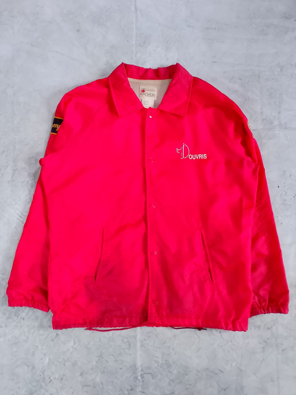 Vintage 2002 Douvris Martial Arts THUMP Jacket Kicking Guy