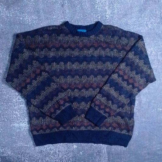Vintage 90s Uncle Phil Multicoloured Patterned Sweater
