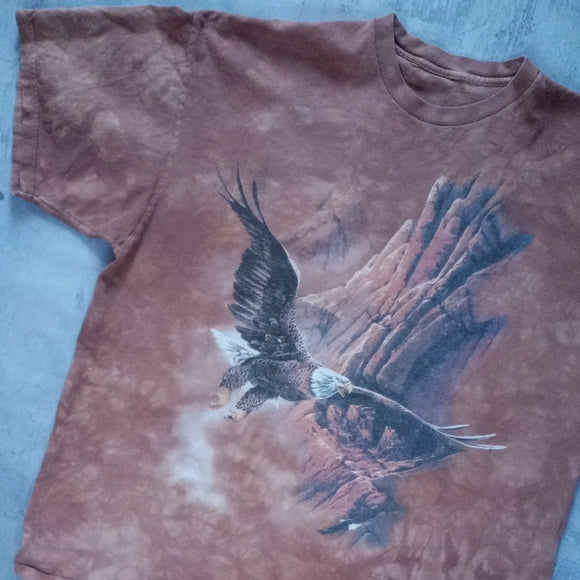 Vintage 1997 Soaring Bald Eagle Tie dye T-Shirt The Mountain