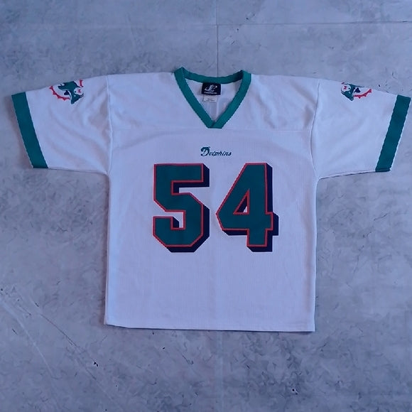 NFL MIAMI DOLPHINS ZACH THOMAS JERSEY #54 LOGO ATHLETIC