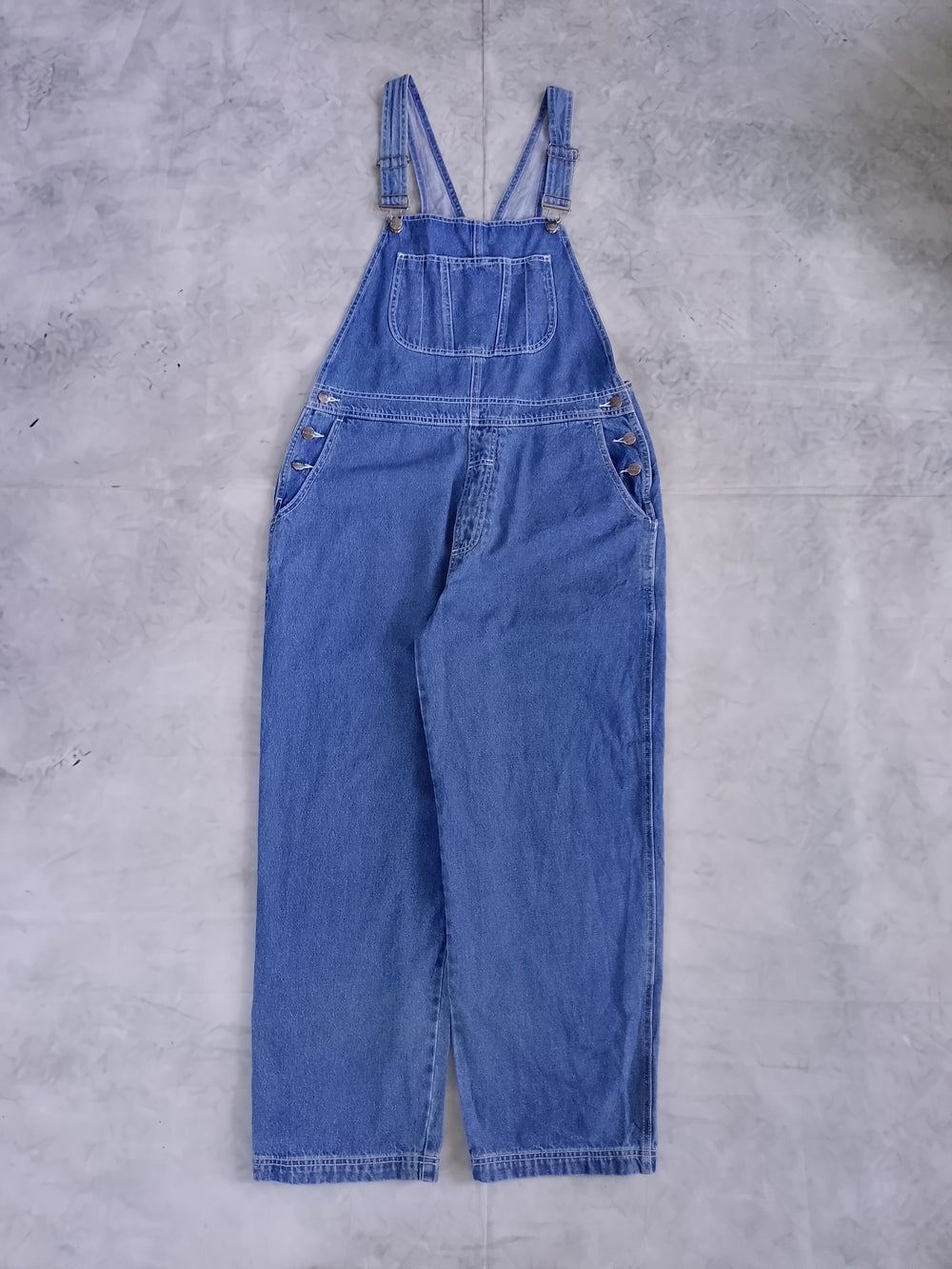 Vintage LLBEAN Blue Denim Overalls Casual Bib Jeans HONG KONG