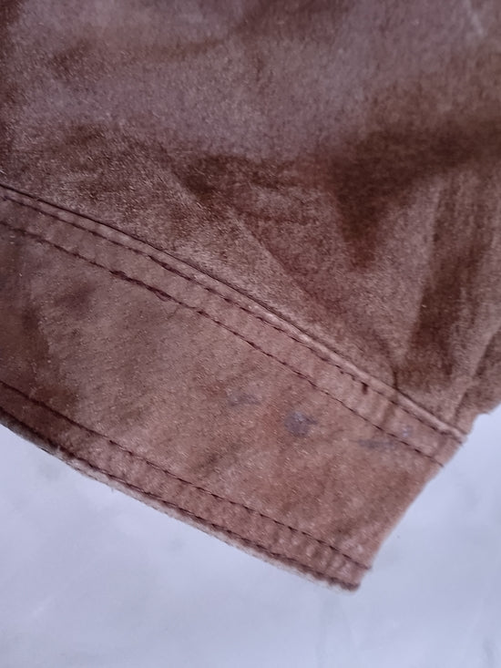 Vintage NORTHWEST TERRITORY Brown Suede Bomber Jacket