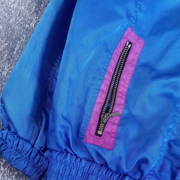 Vintage 80s 90s Schneider Blue/Purple Ski Jacket ENTRANT