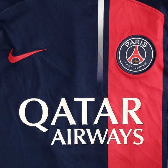 2023 Nike PSG Blue and Red Soccer Jersey DRI-FIT XXL UNISEX