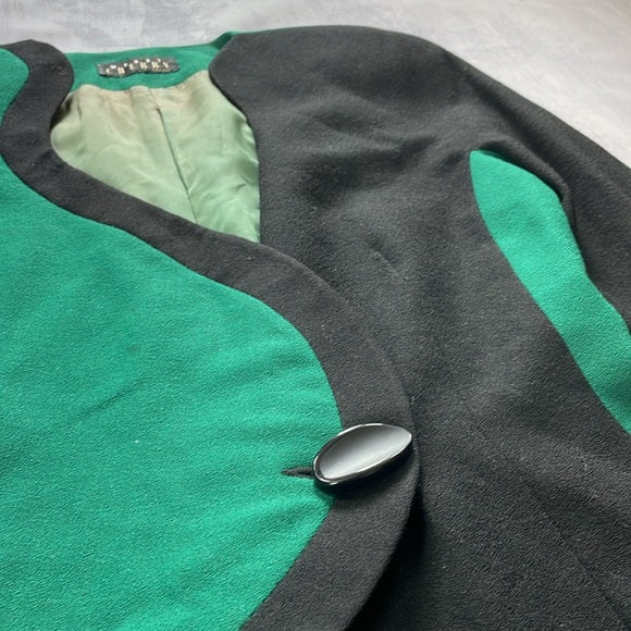 Vintage 90s Shego Kim Possible Cosplay Wendy Cherry Wool Jacket