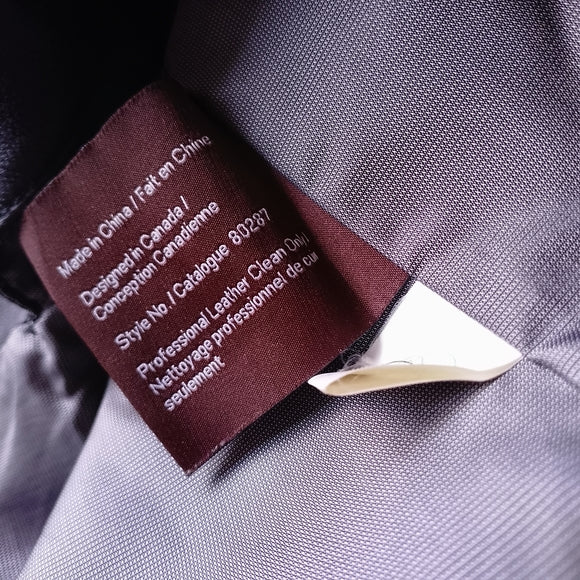 Danier Leather Button Up Heavy Jacket With Removable Liner