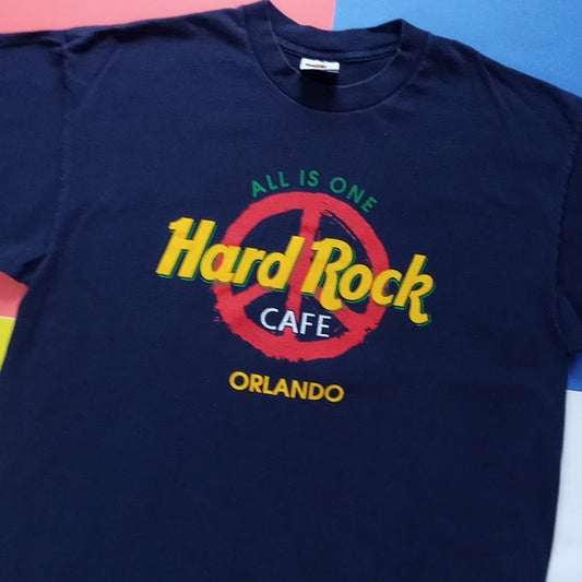 Vintage 1998 Hard Rock Cafe Orlando All Is One T-Shirt Unisex