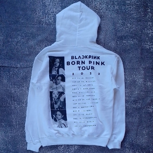 Blackpink Born Pink Tour 2022 White Hoodie