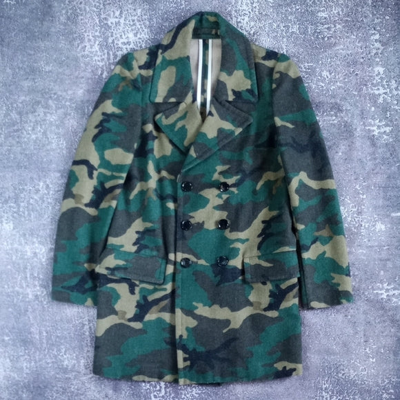 RARE Tsukasa Mikami Designer Wool Camo Jacket - The Pain Of Others - Avant-Garde