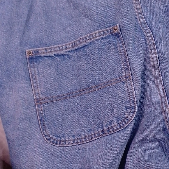 Stylish Modern Denim Overalls Workwear Old Navy SIZE: 14
